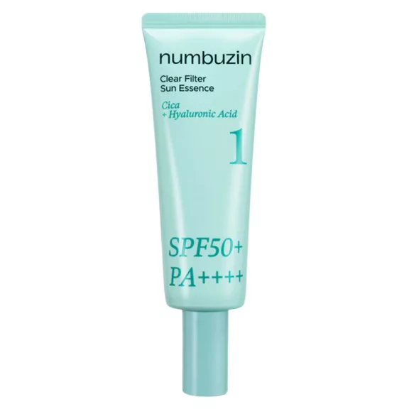 NUMBUZIN No.1 Clear Filter hidratáló fényvédő esszencia hialuronsavval és növényi kivonatokkal SPF50+ PA++++ NUMBUZIN No.1 Clear Filter hidratáló fényvédő esszencia hialuronsavval és növényi kivonatokkal SPF50+ PA++++