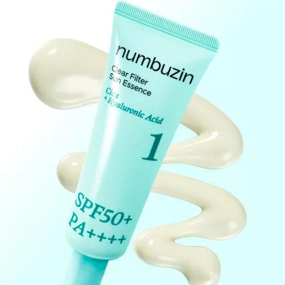 NUMBUZIN No.1 Clear Filter hidratáló fényvédő esszencia hialuronsavval és növényi kivonatokkal SPF50+ PA++++ NUMBUZIN No.1 Clear Filter hidratáló fényvédő esszencia hialuronsavval és növényi kivonatokkal SPF50+ PA++++