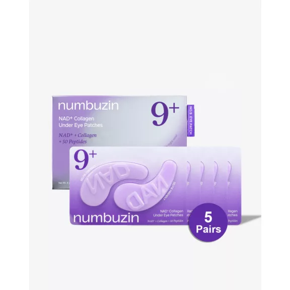 NUMBUZIN No.9 NAD+ feszesítő szemkörnyékápoló tapasz kollagénnel és 50 féle peptiddel NUMBUZIN No.9 NAD+ feszesítő szemkörnyékápoló tapasz kollagénnel és 50 féle peptiddel