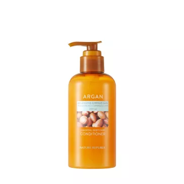   NATURE REPUBLIC Argan Essential mélytápláló hajkondícionáló argánolajjal - Közeli lejárat