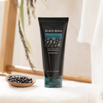   NATURE REPUBLIC revitalizáló, frissítő hajkondícionáló fekete bab kivonattal - közeli lejárat