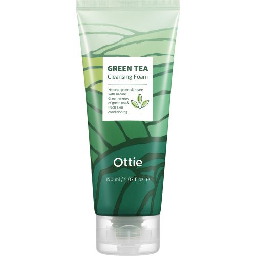 OTTIE Green Tea hidratáló arctisztító hab zöld tea kivonattal