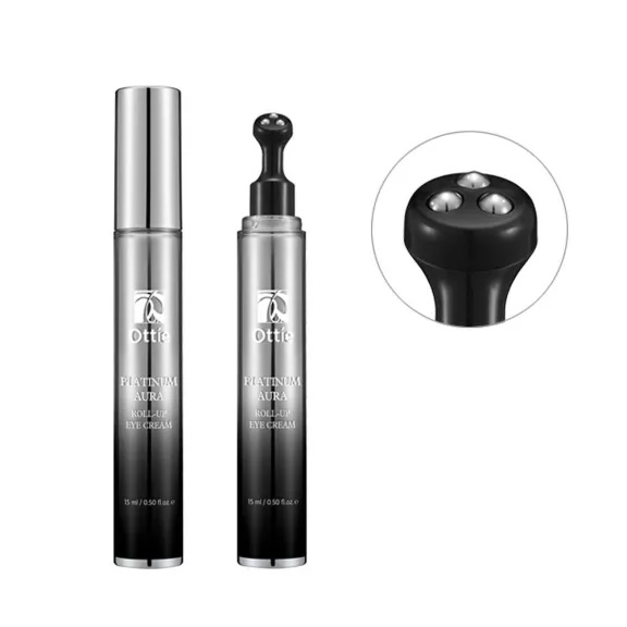 OTTIE Platinum Aura Roll-Up öregedésgátló szemkörnyékápoló krém platinával és kaviár kivonattal OTTIE Platinum Aura Roll-Up öregedésgátló szemkörnyékápoló krém platinával és kaviár kivonattal