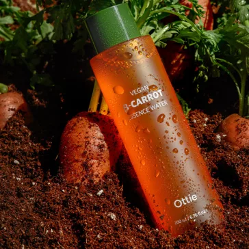   OTTIE Vegan Beta-Carrot vegán bőrhelyreállító esszencia sárgarépa kivonattal - közeli lejárat