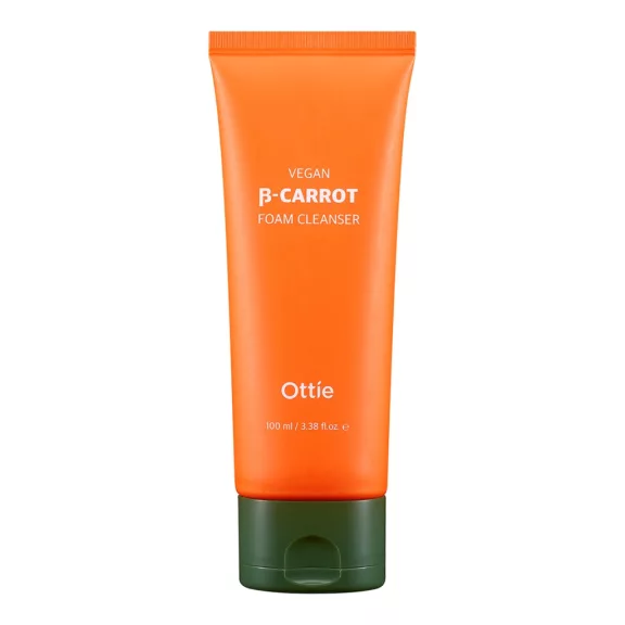 OTTIE Vegan Beta-Carrot vegán bőrhelyreállító arctisztító hab sárgarépa kivonattal, 100 ml OTTIE Vegan Beta-Carrot vegán bőrhelyreállító arctisztító hab sárgarépa kivonattal, 100 ml