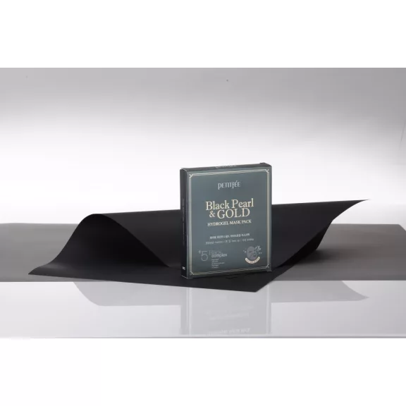 PETITFÉE Black Pearl & Gold hidrogél maszk 32 g, fekete gyöngy és arany PETITFÉE Black Pearl & Gold hidrogél maszk 32 g, fekete gyöngy és arany