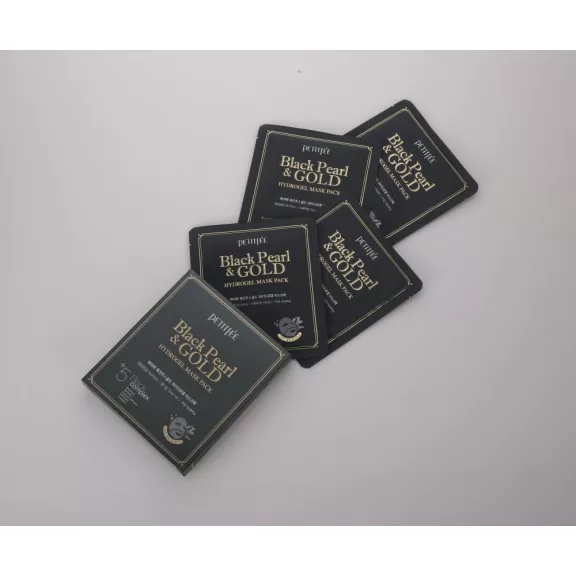 PETITFÉE Black Pearl & Gold hidrogél maszk 32 g, fekete gyöngy és arany PETITFÉE Black Pearl & Gold hidrogél maszk 32 g, fekete gyöngy és arany