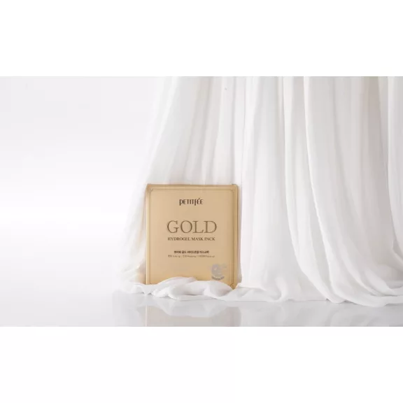PETITFÉE Gold hidrogél maszk 5 x 32 g, arany, ginzeng és fecskefészek
