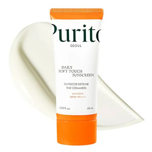 PURITO Daily Soft Touch hipoallergén fényvédő krém 5 féle ceramiddal SPF50+ PA++++