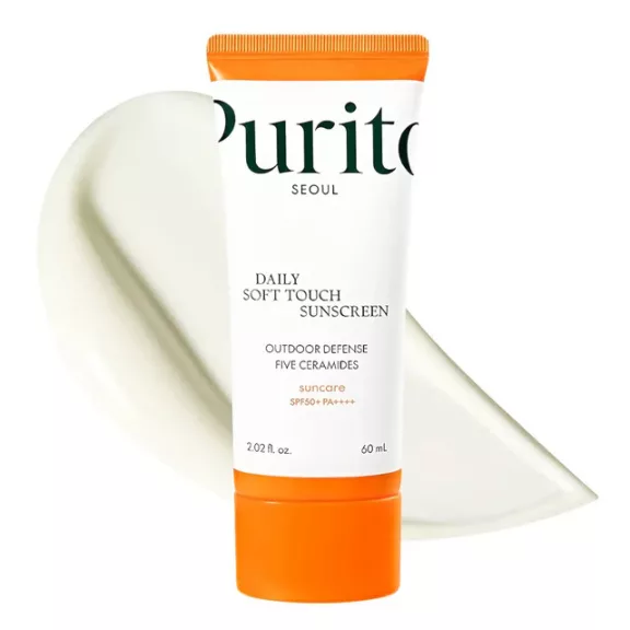 PURITO Daily Soft Touch hipoallergén fényvédő krém 5 féle ceramiddal SPF50+ PA++++ PURITO Daily Soft Touch hipoallergén fényvédő krém 5 féle ceramiddal SPF50+ PA++++