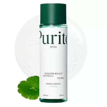   PURITO Wonder Releaf nyugtató és bőrregeneráló tonik Centella Asiatica kivonattal