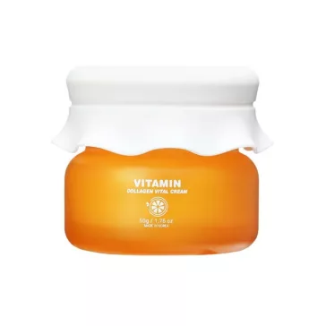   QURET Vitamin Collagen feszesítő és vitalizáló krém vitaminnal és kollagénnel (+ ajándék szemkörnyékápoló krém)