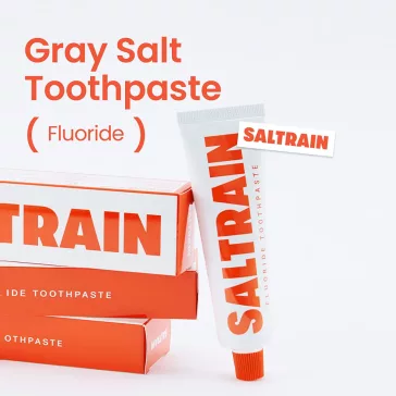   SALTRAIN Fluoride prémium fogkrém fluoriddal és koreai szürke sóval