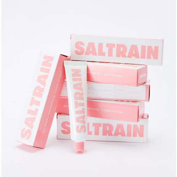 SALTRAIN Rose Citron prémium fluoridmentes fogkrém citrommal és koreai szürke sóval SALTRAIN Rose Citron prémium fluoridmentes fogkrém citrommal és koreai szürke sóval