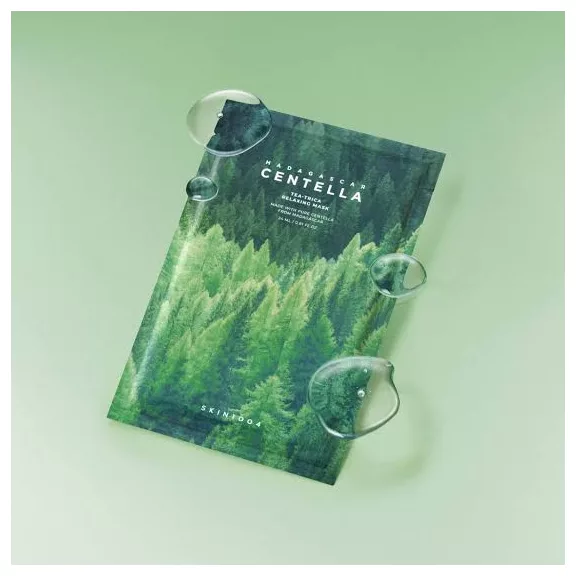 SKIN1004 Madagascar Centella Tea-Trica bőrnyugtató maszk Centella Asiatica kivonattal
