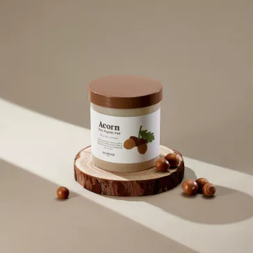   SKINFOOD Acorn Pore Peptide feszesítő és pórusszabályzó tonikkal átitatott korong makk kivonattal
