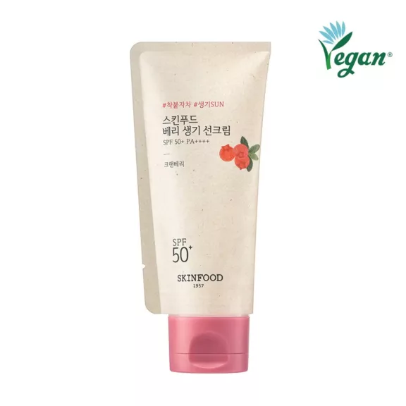 SKINFOOD Berry bőrápoló fényvédő krém vörösáfonya kivonattal SPF50+ PA++++ SKINFOOD Berry bőrápoló fényvédő krém vörösáfonya kivonattal SPF50+ PA++++