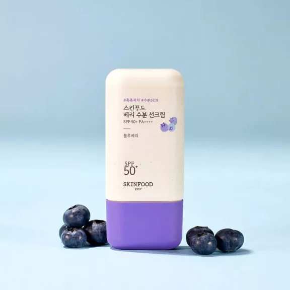 SKINFOOD Berry hidratáló fényvédő krém áfonya kivonattal SPF50+ PA++++ SKINFOOD Berry hidratáló fényvédő krém áfonya kivonattal SPF50+ PA++++