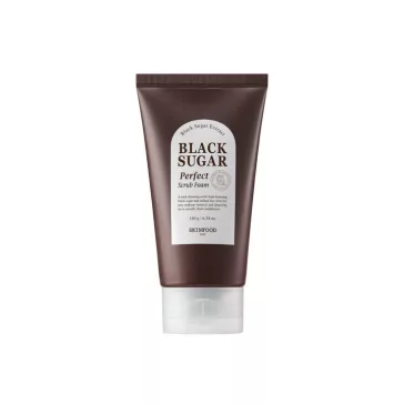   SKINFOOD Black Sugar radírozó hatású arctisztító hab barna cukorral