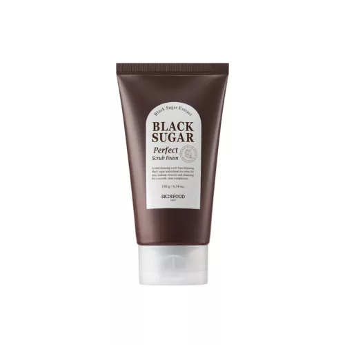 SKINFOOD Black Sugar radírozó hatású arctisztító hab barna cukorral