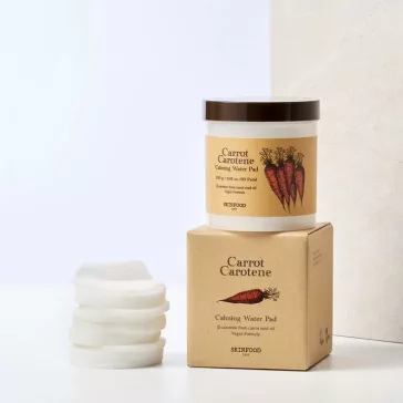   SKINFOOD Carrot Carotene hidratáló és nyugtató tonikkal átitatott korong sárgarépa kivonattal