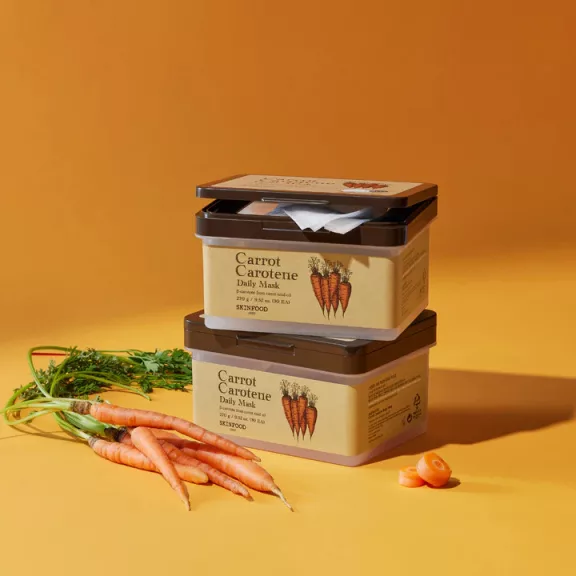 SKINFOOD Carrot Carotene hidratáló és nyugtató maszk csomag sárgarépa kivonattal (30 darab) SKINFOOD Carrot Carotene hidratáló és nyugtató maszk csomag sárgarépa kivonattal (30 darab)