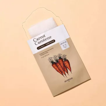   SKINFOOD Carrot Carotene hidratáló és nyugtató maszk sárgarépa kivonattal