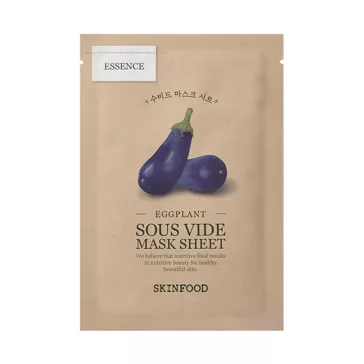   SKINFOOD Eggplant Sous Vide hidratáló és bőrsimító maszk padlizsán kivonattal