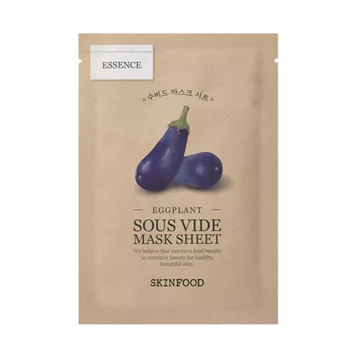 SKINFOOD Eggplant Sous Vide hidratáló és bőrsimító maszk padlizsán kivonattal