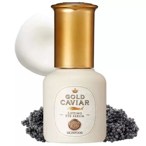 SKINFOOD Gold Caviar EX öregedésgátló szemkörnyékápoló szérum kaviár kivonattal