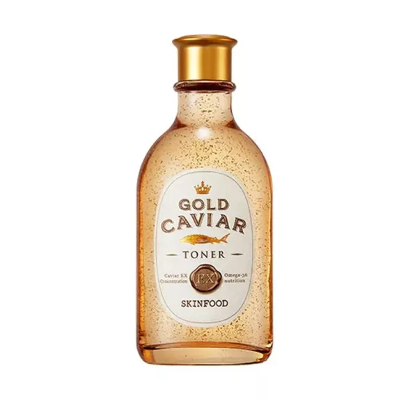 SKINFOOD Gold Caviar EX öregedésgátló tonik kaviár kivonattal SKINFOOD Gold Caviar EX öregedésgátló tonik kaviár kivonattal