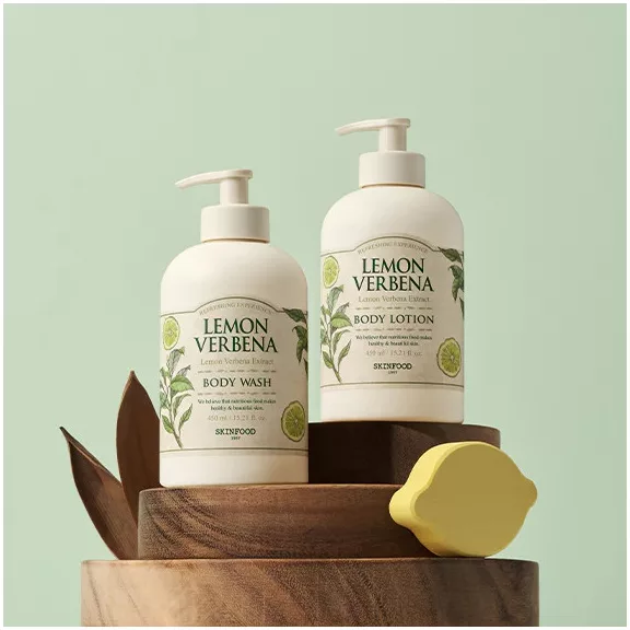 SKINFOOD Lemon Verbena frissítő tusfürdő citromverbéna kivonattal