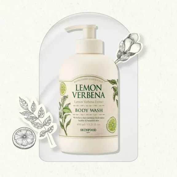 SKINFOOD Lemon Verbena frissítő tusfürdő citromverbéna kivonattal