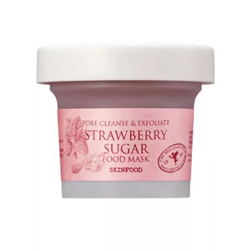 SKINFOOD Strawberry Sugar pórustisztító és hámlasztó krémmaszk eper kivonattal és barna cukorral