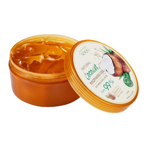 SOQU Natural Coconut feszesítő és bőrnyugtató gél kókusz kivonattal