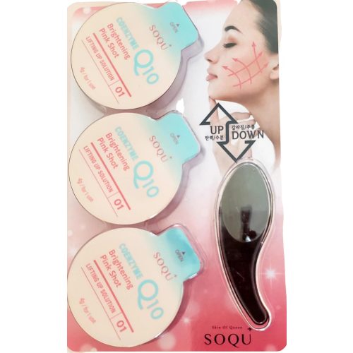 SOQU Skin Care Solution bőrszínkiegyenlítő, feszesítő krémmaszk Q10 koenzimmel