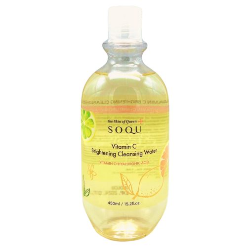 SOQU Vitamin C Brightening bőrvilágosító arctisztító víz C-vitaminnal