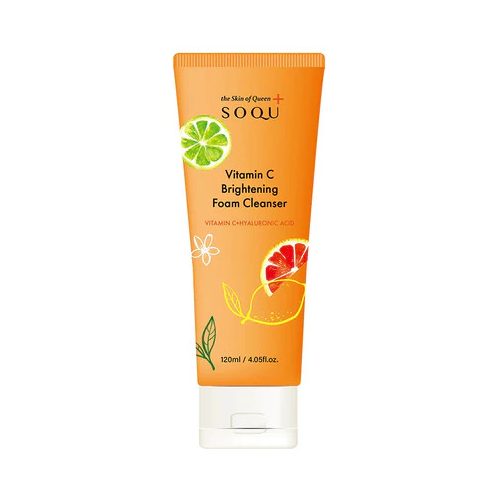 SOQU Vitamin C Brightening bőrvilágosító arctisztító hab C-vitaminnal