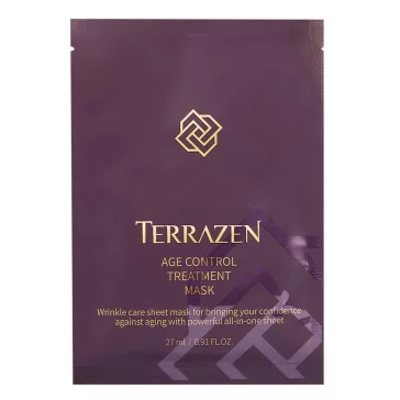   TERRAZEN Age Control ránctalanító és tápláló fátyolmaszk öregedésgátló összetevőkkel (5 darab)