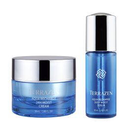   TERRAZEN Aqua Recharge mélyhidratáló és bőrerősítő szérum + krém hialuronsavval és probiotikumokkal