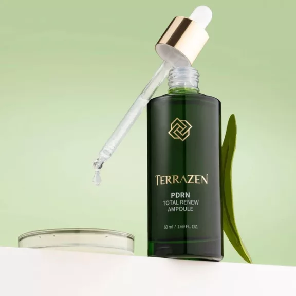 TERRAZEN PDRN Total Renew öregedésgátló és bőrmegújító ampulla szérum PDRN tartalommal