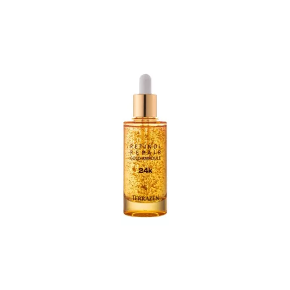 TERRAZEN Retinol Repair ránctalanító ampulla szérum retinollal, peptidekkel és 24 karátos arannyal