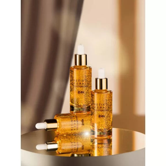 TERRAZEN Retinol Repair ránctalanító ampulla szérum retinollal, peptidekkel és 24 karátos arannyal