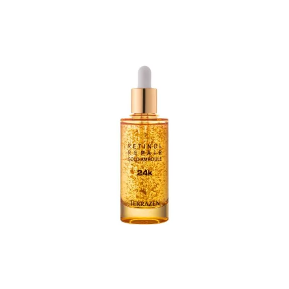 TERRAZEN Retinol Repair ránctalanító ampulla szérum retinollal, peptidekkel és 24 karátos arannyal