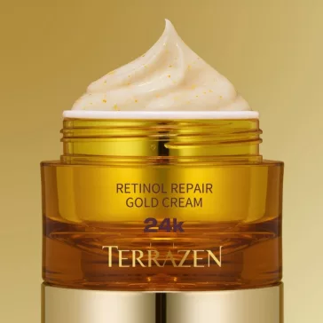   TERRAZEN Retinol Repair ránctalanító krém retinollal, peptidekkel és 24 karátos arannyal