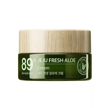   THE SAEM Jeju Fresh Aloe bőrnyugtató és hidratáló krém 89% Aloe vera kivonattal