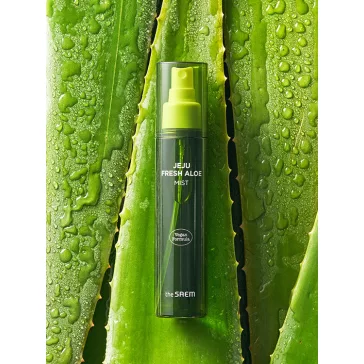   THE SAEM Jeju Fresh Aloe bőrnyugtató és hidratáló permet Aloe vera kivonattal