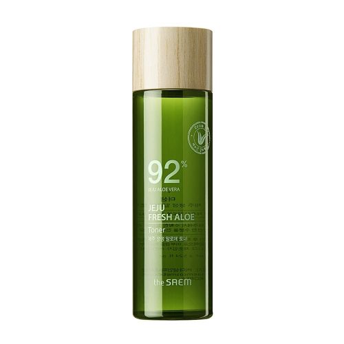 THE SAEM Jeju Fresh Aloe bőrnyugtató és hidratáló tonik 92% Aloe vera kivonattal