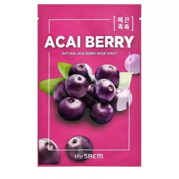 THE SAEM Natural bőrsimító maszk akai bogyó kivonattal