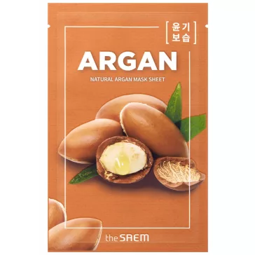 THE SAEM Natural bőrvilágosító maszk argánolajjal
